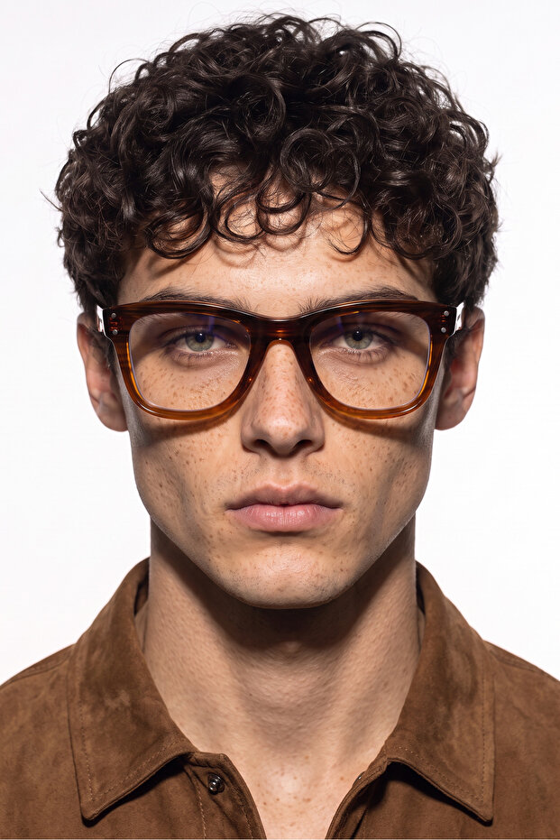 Belen Brown Light Men's Blue Light Protective Glasses