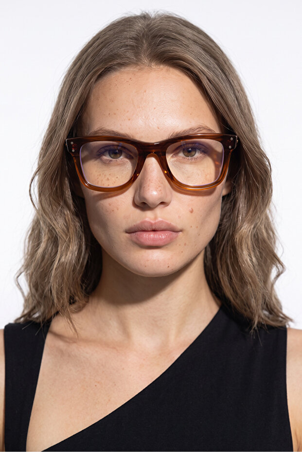 Belen Brown Light Blue Light Protective Glasses