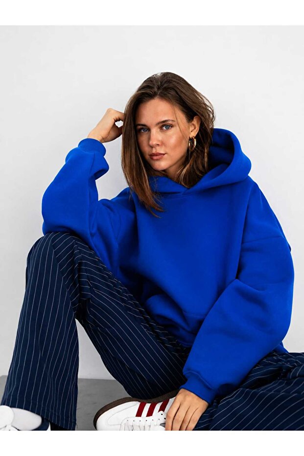 3 Yarn Combed Cotton Hooded Sweatshirt Lk4