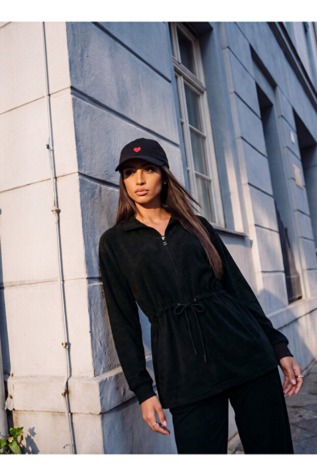 Jacket with Drawstring Waist