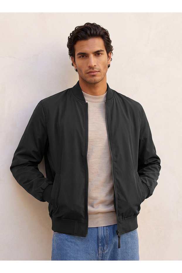 Smart Bomber Jacket with Pockets