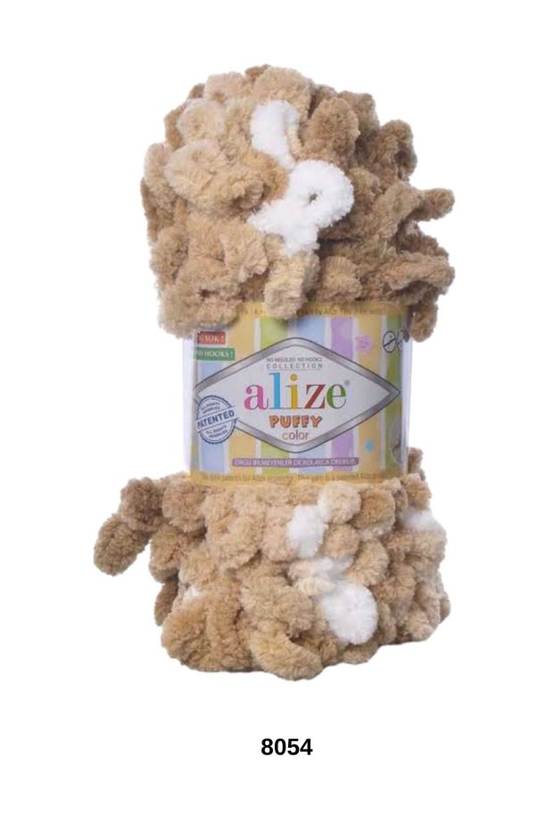 1 Piece Alize Puffy Hand Knitting Yarn Hand Knitted Heart Pillow Baby Blanket Scarf Finger Knitting Yarn-Color: 8054