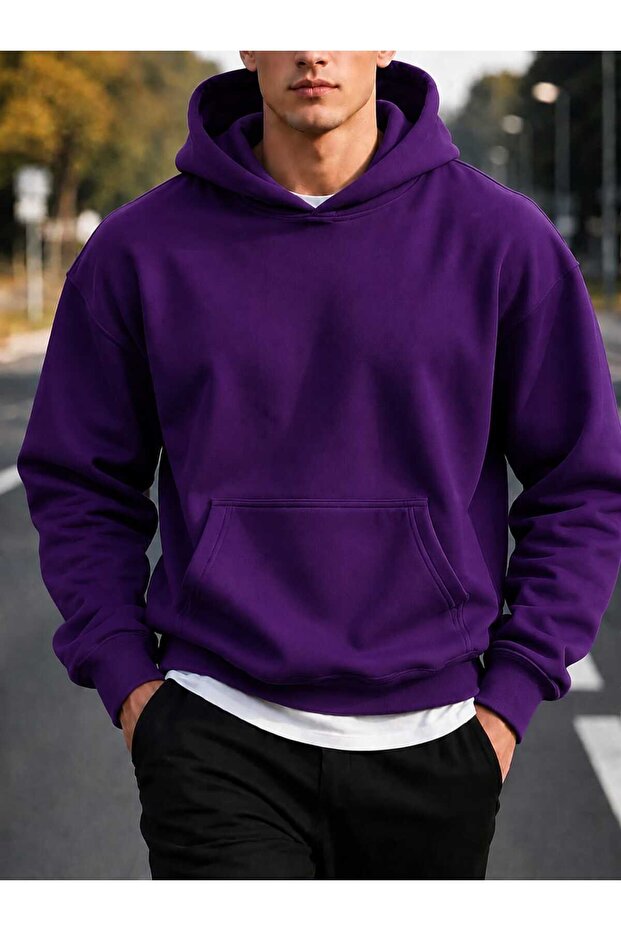 3 Yarn Combed Cotton Hooded Sweatshirt Lr3