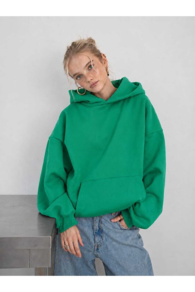 3 Yarn Combed Cotton Hooded Sweatshirt Lq4