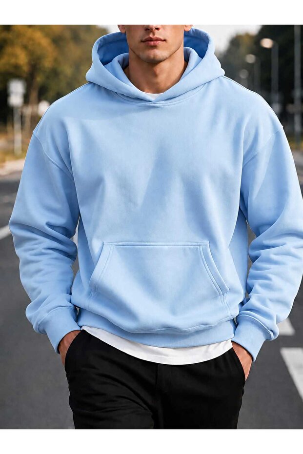 3 Yarn Combed Cotton Hooded Sweatshirt Lr3
