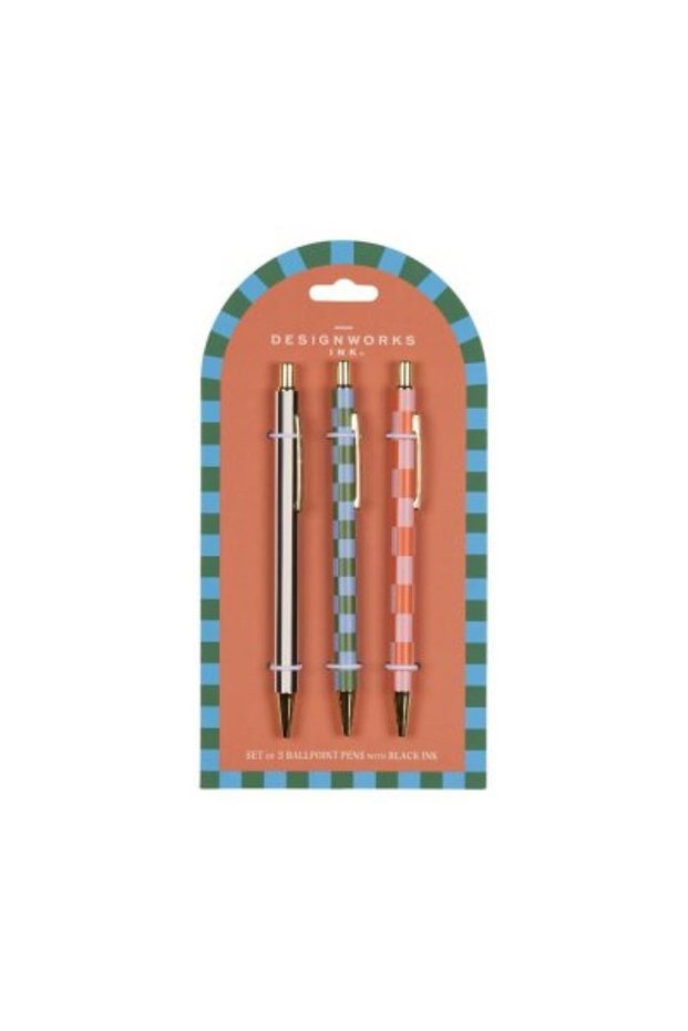 A Dopo 3-Piece Ballpoint Pen Set - Line, Tile