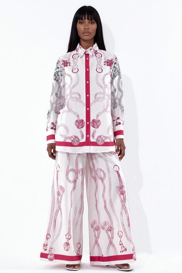 Msn Geometric Shirt Collar Set