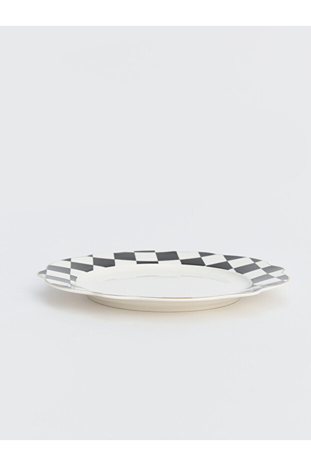 Esvab • Modern & Distinctive Checkerboard Embroidered Cake Plate