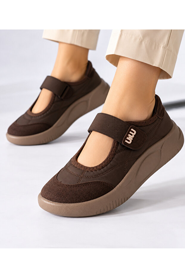 Women's High-Sole Velcro Orthopedic Sneaker Walking Shoes