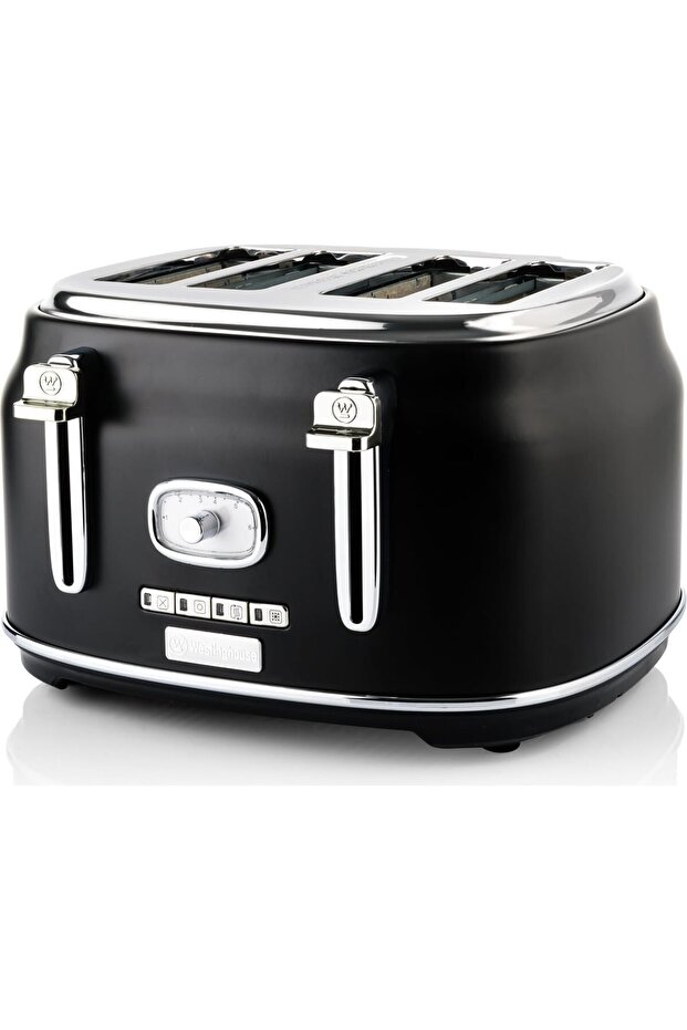 Retro Toaster Ms-120 Sc, 2 Slices, 6 Toast Levels, Analog Indicators