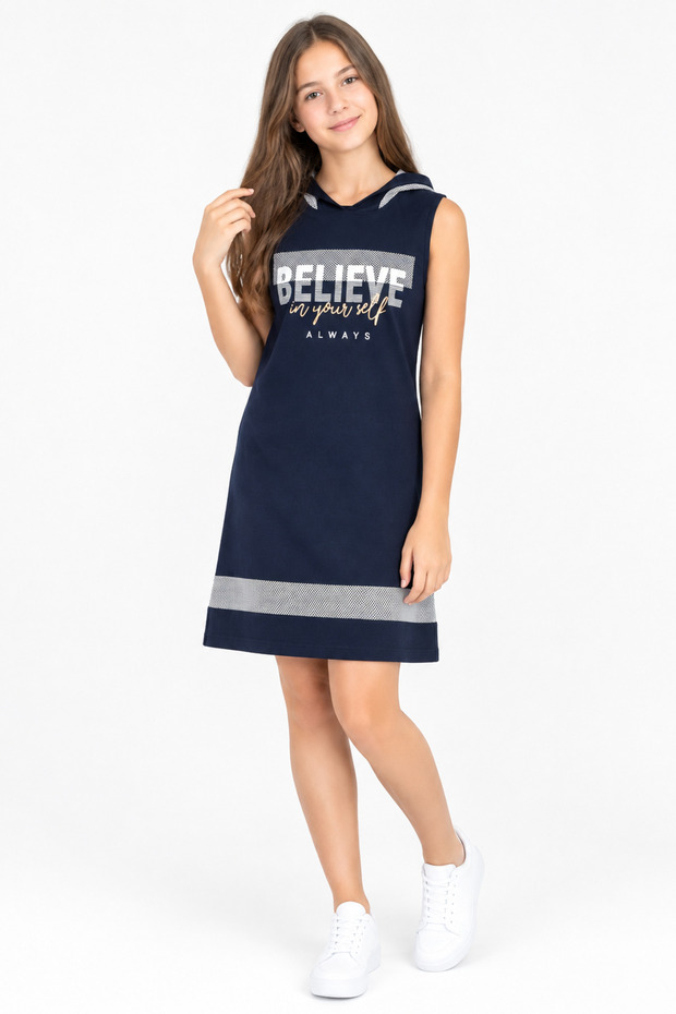 Believe Hooded Girls' Dress