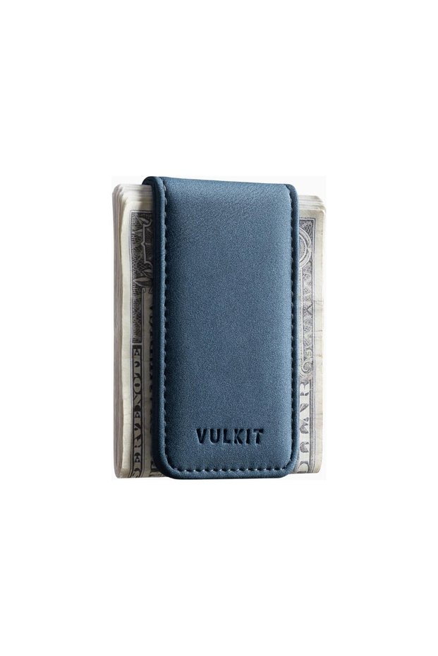 Nappa Leather Magnetic Money Clip Men's Card Holder