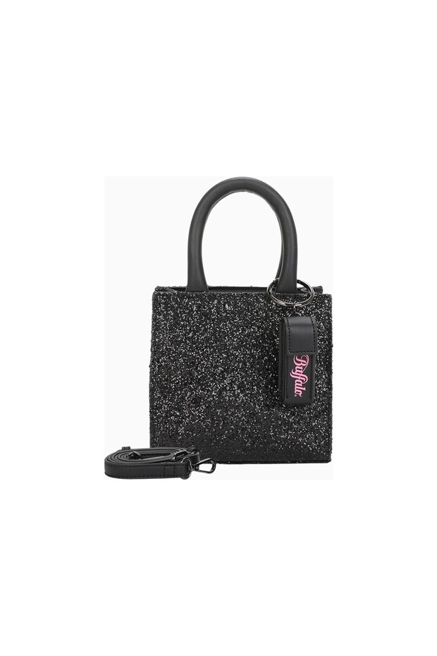 Boxy35 Henkeltasche, Glitter Mini Bag, Black