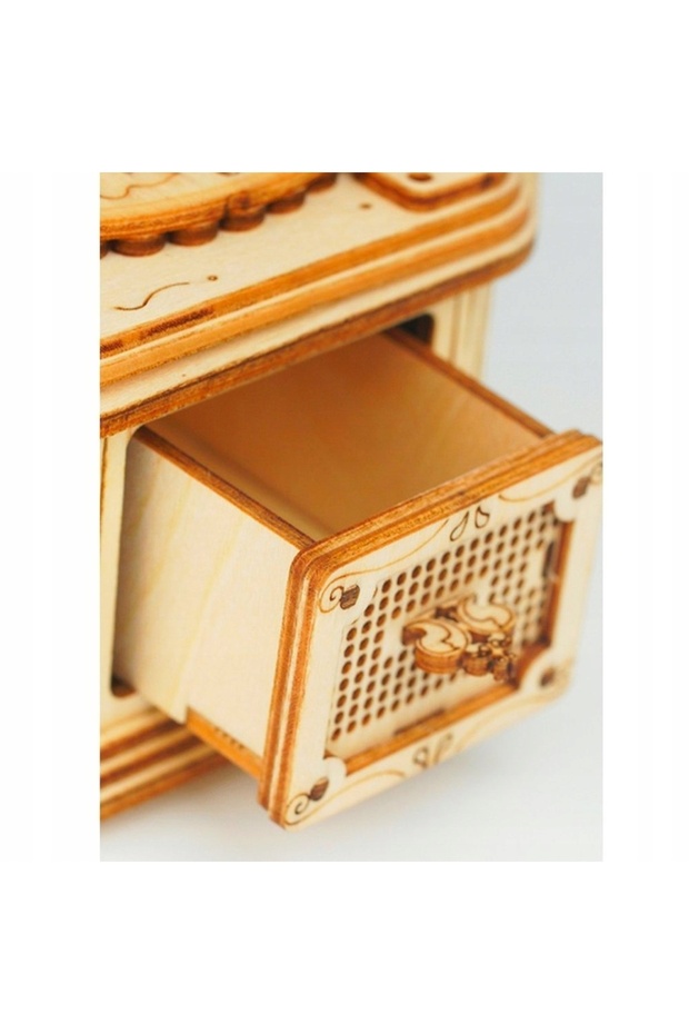 Puzzle 3D din lemn, model gramofon