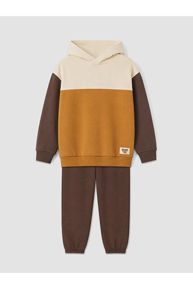 Color Blocked Boys' Sweatshirt and Sweatpants (W6)