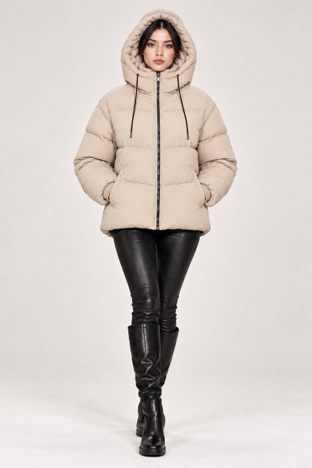 Hooded Inflatable Coat Winter