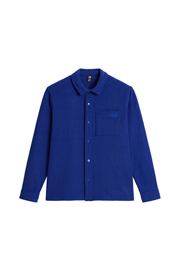 M Open Range Fleece Long Sleeve Shirt Men's Outdoor Fleece Jacket Nf0A8Jk3Nlv1 Blue