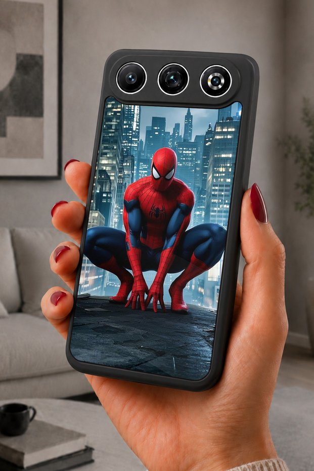 Gm 26 Compatible Printed, Matte Black, Soft Silicone, Protective, Shock-Absorbing Cover, Case