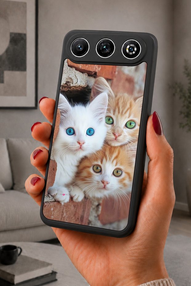 Gm 26 Compatible Printed, Matte Black, Soft Silicone, Protective, Shock-Absorbing Cover, Case