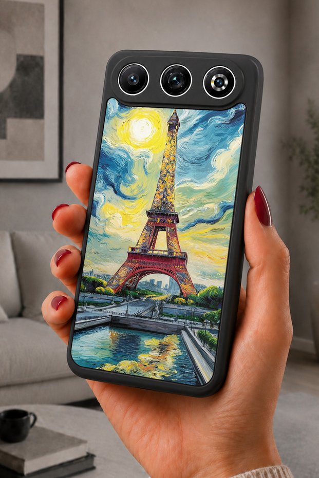 Gm 26 Compatible Printed, Matte Black, Soft Silicone, Protective, Shock-Absorbing Cover, Case