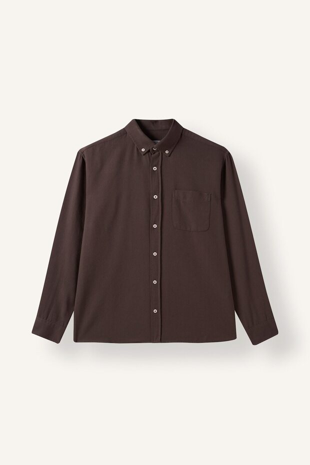 100% Cotton Regular Fit Polo Collar Oxford Basic Long Sleeve Shirt A8028Ax26Au