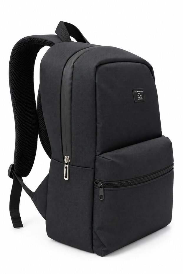 Waterproof Fabric 2-Compartment Backpack with Zipper Feature