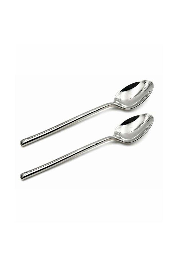 BERAM Stainless Gleam 2 Pc Tea Spoon Stirring Spoon for Dessert Coffee or Yoghurt Cutlery and Kitchen Flatware with Mirror Polishing Elegant Silver Finish for Daily Use Home Restaurant & Cafe