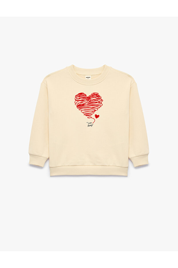 Shardonlu Long Sleeve Crew Neck Printed Sweatshirt