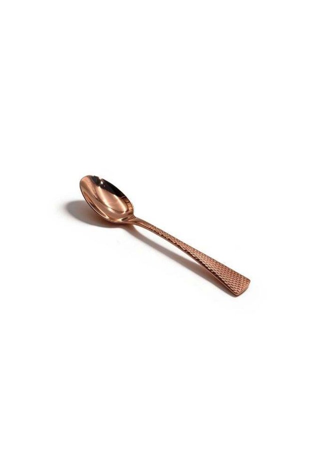 BERAM Sparkling Mermaid Stainless Steel Tea Spoon, Stirring Spoon for Dessert, Coffee or Yoghurt, Cutlery and Kitchen Flatware with PVD Copper Finish