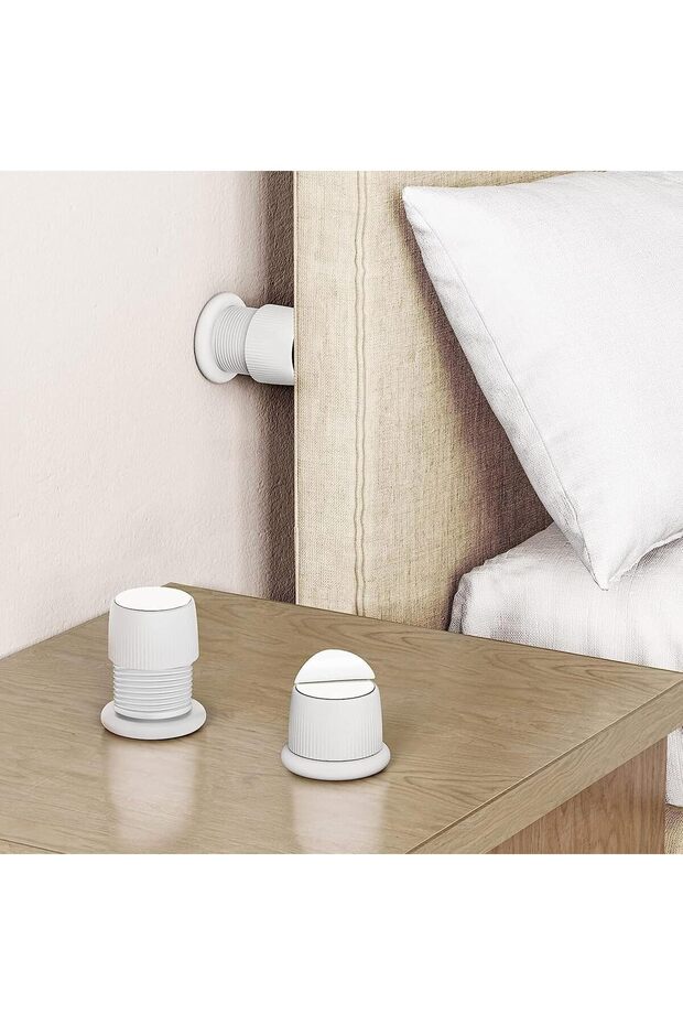 Adjustable Bed Frame Headboard Stoppers,Anti-Shake Fixer and Stabilizer for Beds,Sofas,and Cabinets,Easy Install,Pack of 2