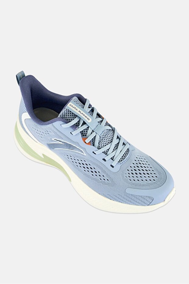 Men Lace Up Running Shoes, Pale Grey