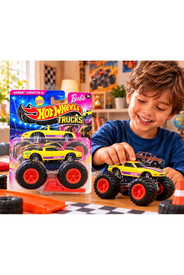 Monster Trucks Barbie Corvette XL Fyj44 2025