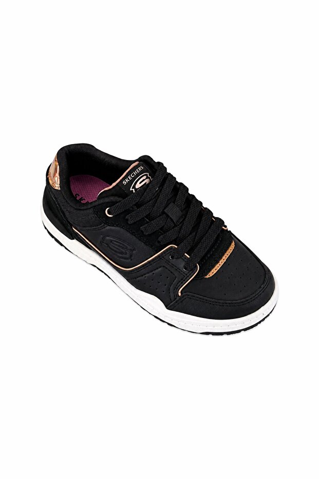 Kids Boy Cool Class Lace Up Outdoor Shoes, Black