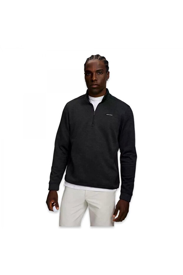 6013967 Ua Sweaterfleece Hybrid Hz Black Men's Sweatshirt