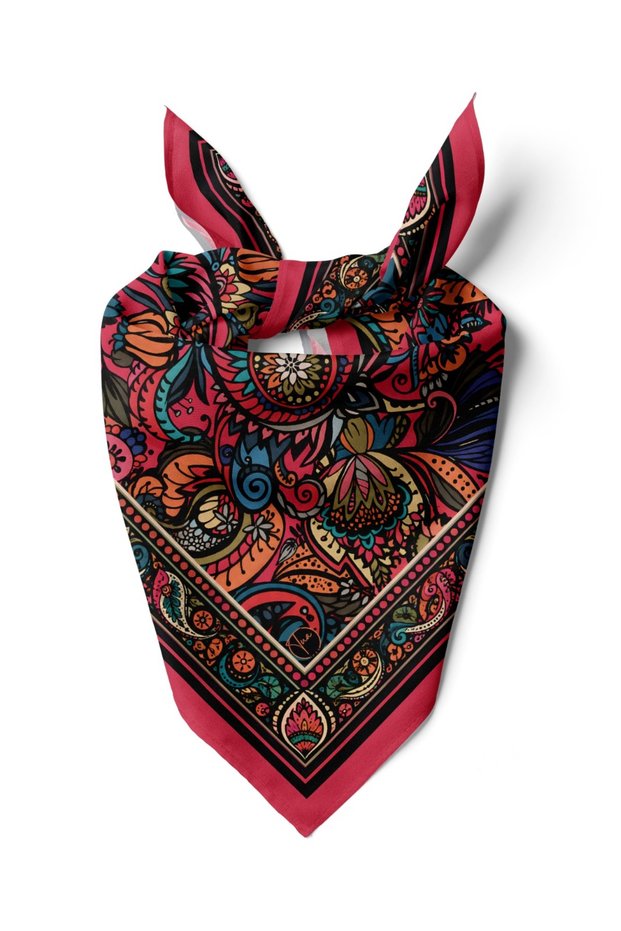 55X55 Bohemian Paisley Bandana/Scarf