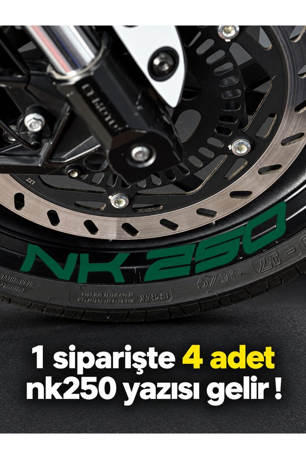 Lettering Sticker for Nk250 Wheel Rim in Various Sizes for Cfmoto Nk250 (Take 4 Pieces from 1 Pack)