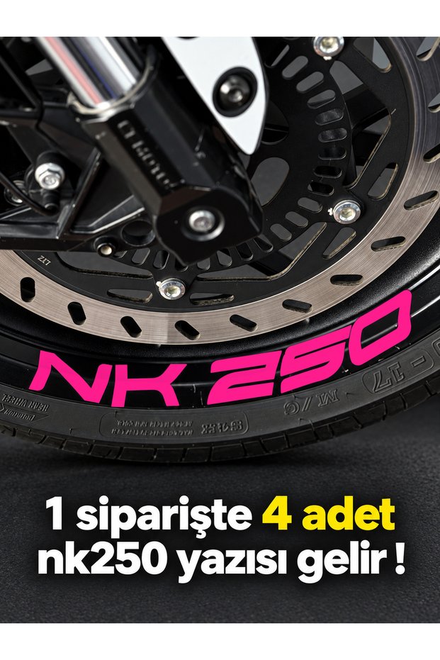 Lettering Sticker for Nk250 Wheel Rim in Various Sizes for Cfmoto Nk250 (Take 4 Pieces from 1 Pack)