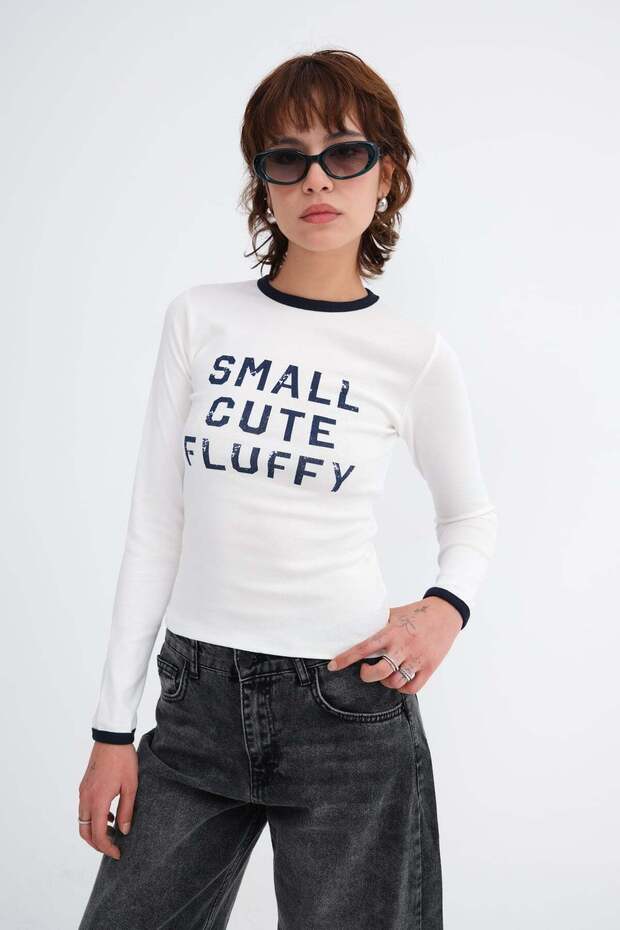 Text Printed T-Shirt P9079
