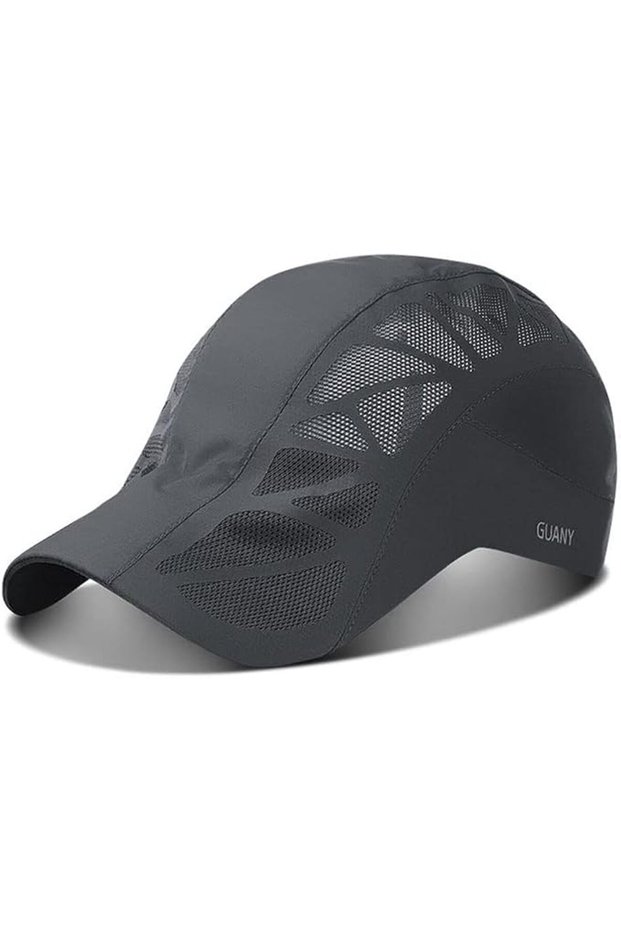 Men Mesh Cap Baseball Cap, Running Hat Quick Drying Hats, Sport Breathable Caps, Solid Color Snapbac