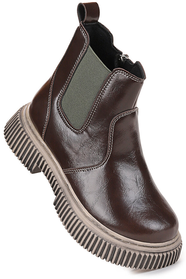 Penka Zippered Boys' Casual Boat Shoes