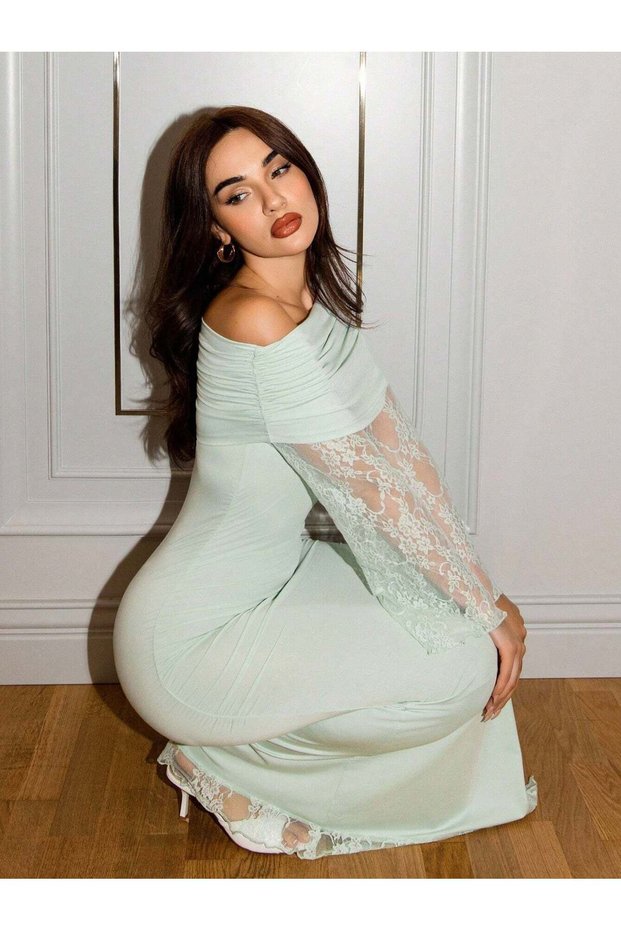 Rochie maxi , verde