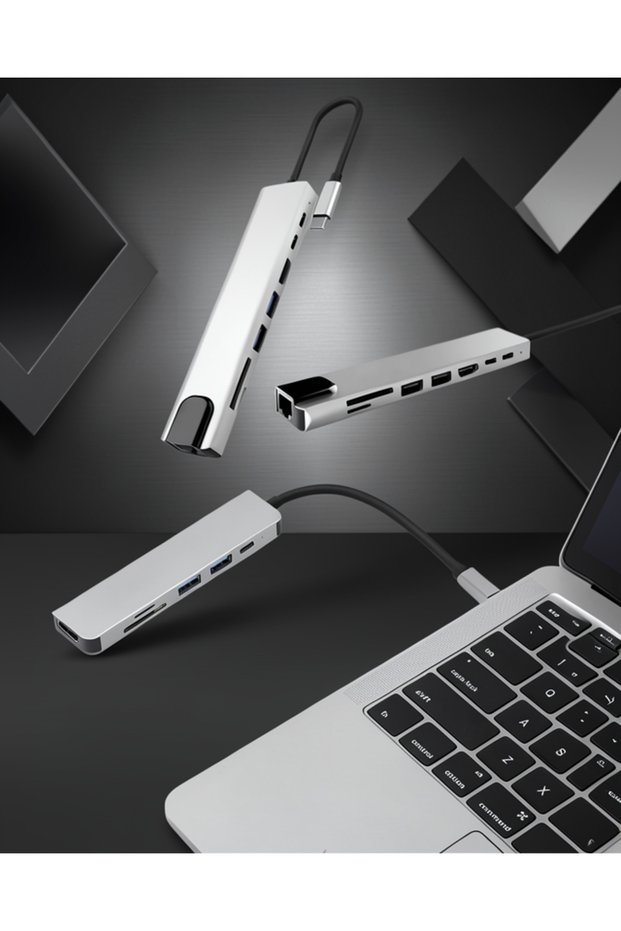 محول تحويل من النوع C إلى HDMI USB 3.0 3 في 1 لأجهزة ماك بوك