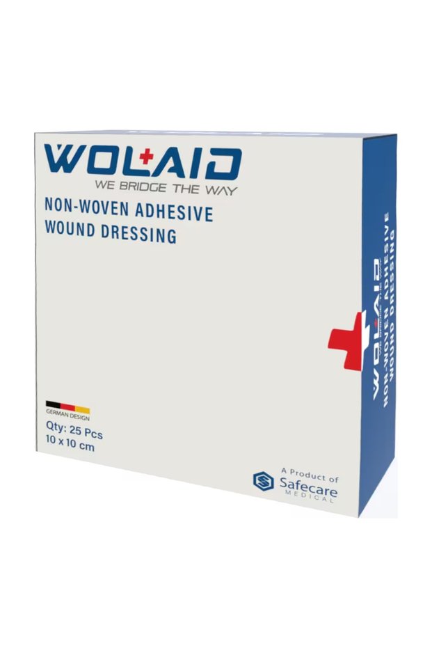 Non Woven Adhesive Sterile Wound Dressing 10*10cm, Pack of 25's