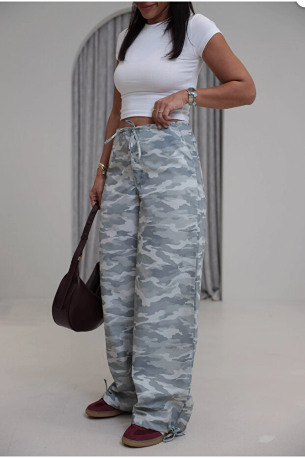 Green Camouflage Pattern Trousers - 9153