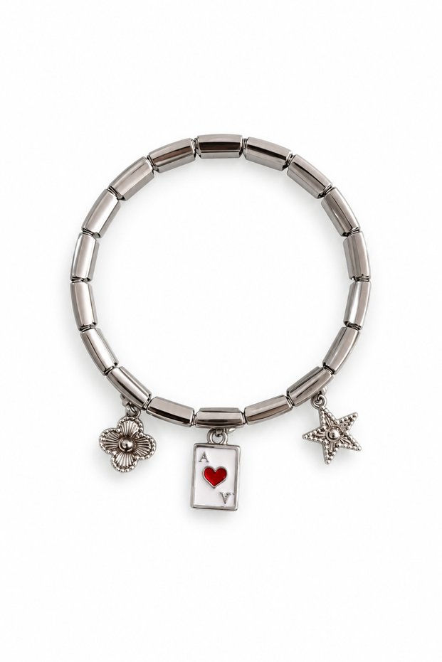 Italian Charm Steel Bracelet Girl Child Young Girl Gift 3 Charms Included