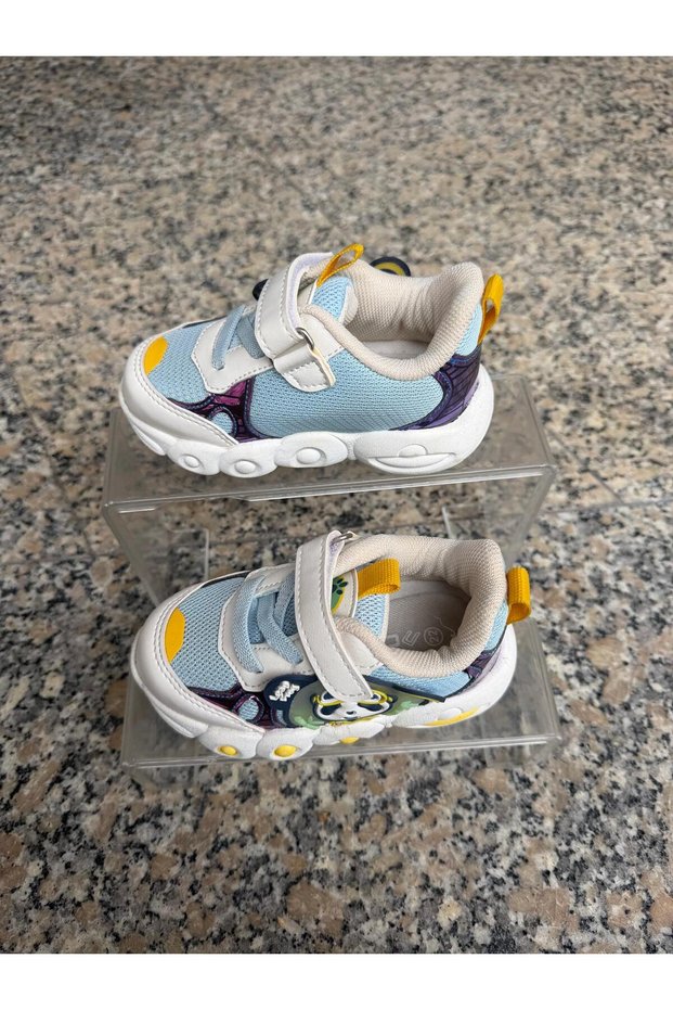 Blue Anatomical and Non-Slip Sole Band Children's Sports Shoes