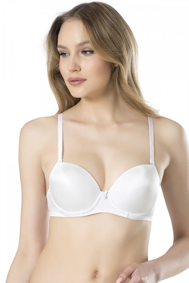 Basic Side-Cut Full Cup Bra: Voluminous Appearance