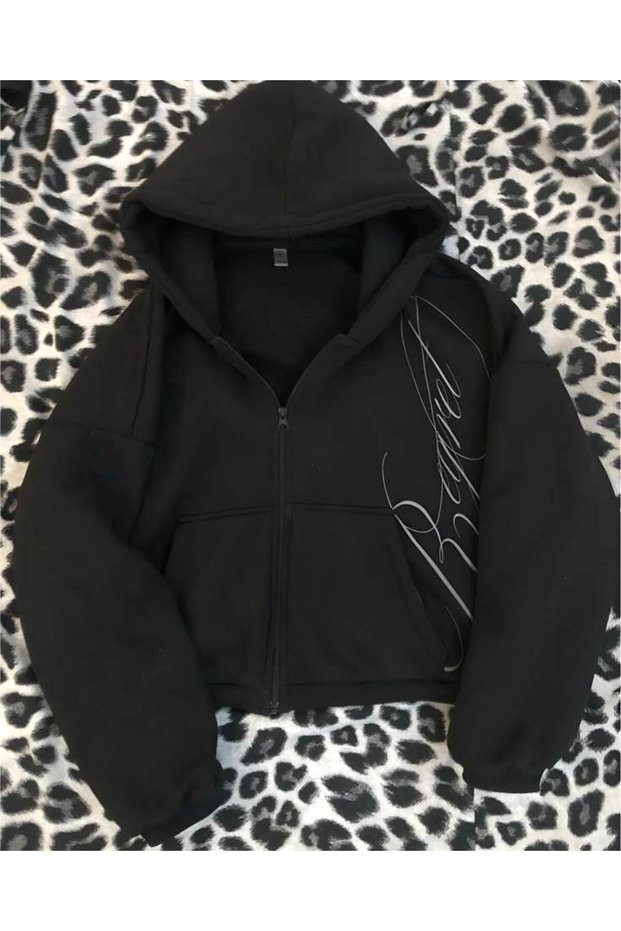 Renget Trend Zipper Sweatshirt Hoodie