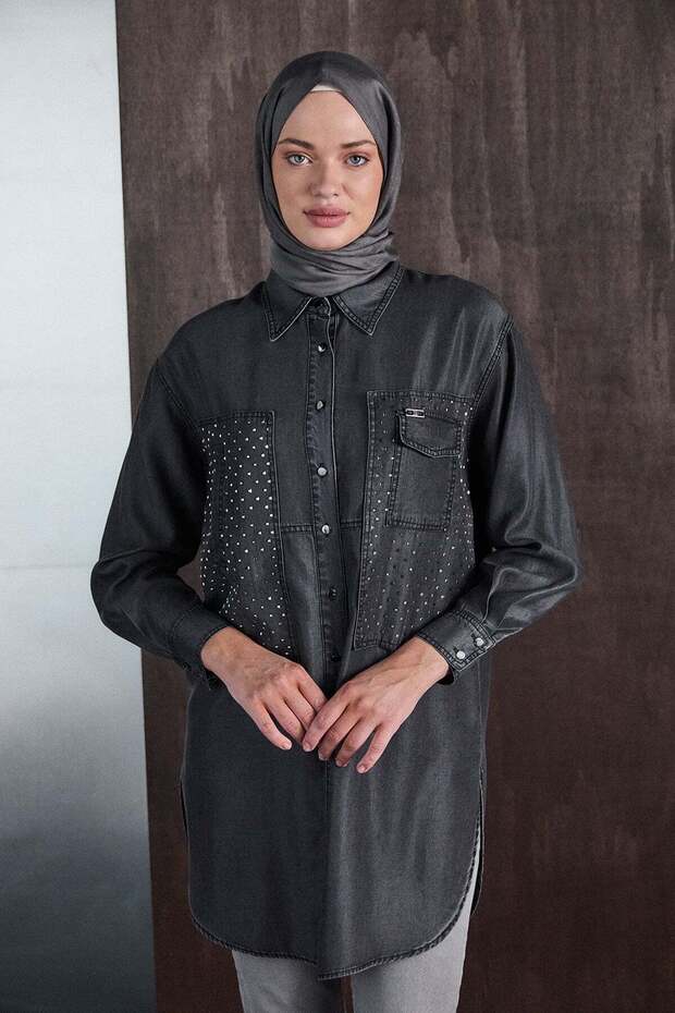 Denim Pamuk Tunik