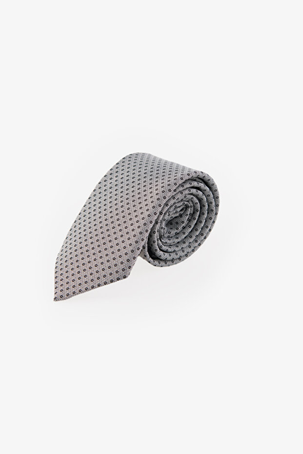 Men's Grey-Black Classic Tie